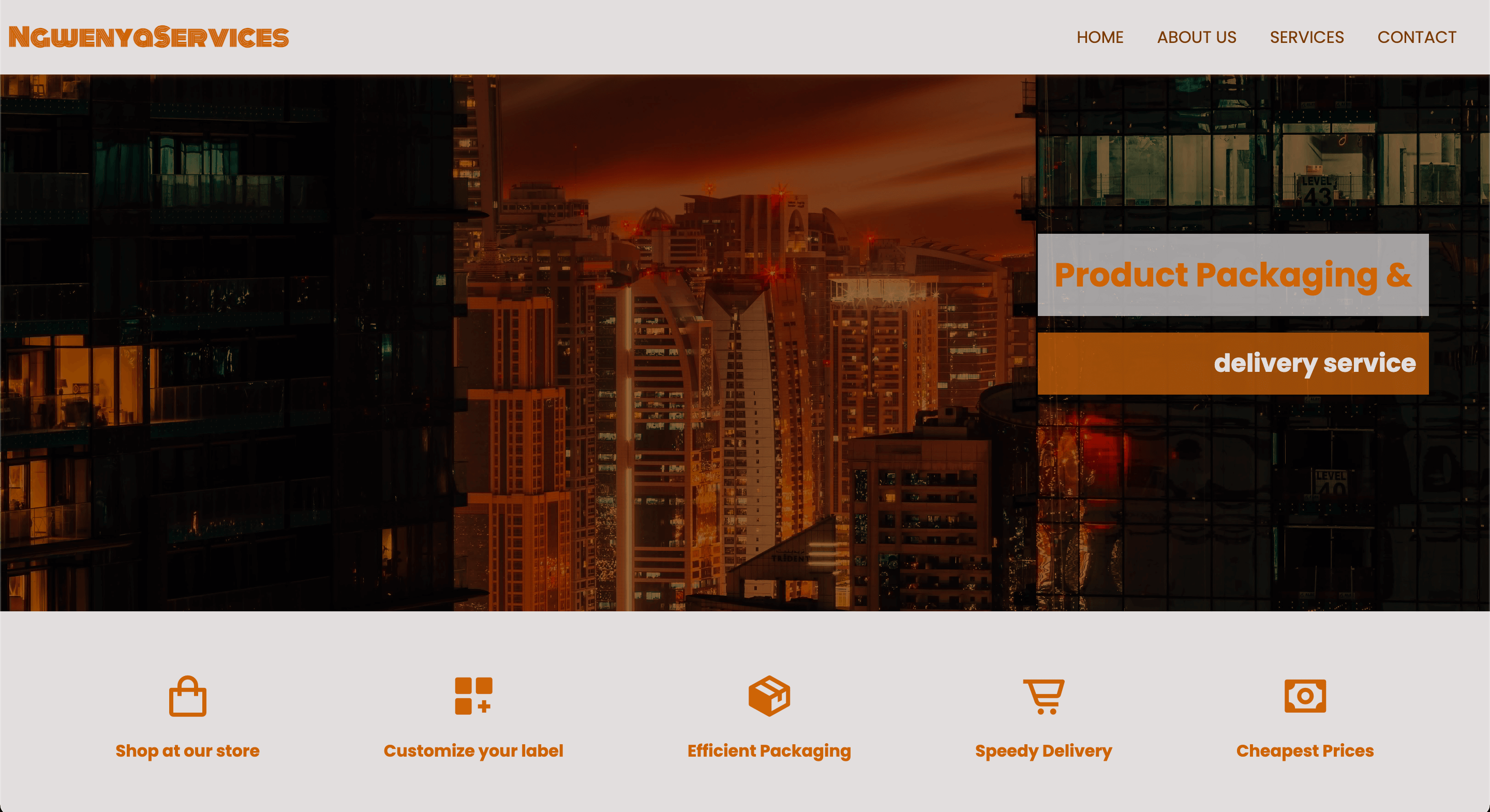 Service Landing Page
